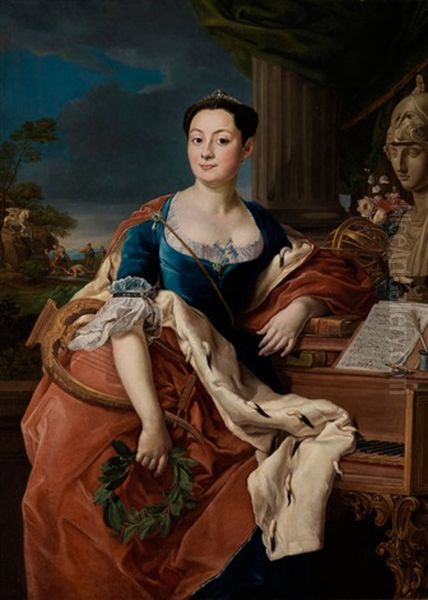 Bildnis Der Prinzessin Giacinta Orsini Boncompagni Ludovisi, Herzogin Von Arce (1741 - 1759), Pompeo Batoni Und Werkstatt - view 1