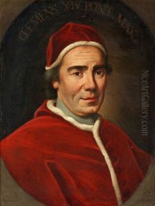 Portratt Av Pave Clemens Xiv by Pompeo Gerolamo Batoni