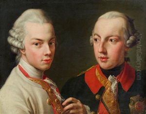 Kaiser Joseph Ii Und Grosherzog Pietro Leopoldo Von Toskana by Pompeo Gerolamo Batoni