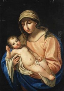 Madonna Mit Kind by Pompeo Gerolamo Batoni