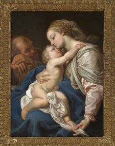 The Holy Family by Pompeo Gerolamo Batoni