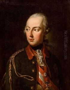 Brustbild Von Joseph Ii. In Der Uniform Des Inhabers Des Chevaulegers-regiments Mit Orden Des Goldenen Vlies, Des Militar-maria-theresiens- Und Des Stephansordens