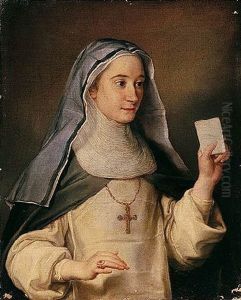 A Portrait Of A Nun (the Artist's Daughter?)