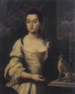 Ritratto Di Nobildonna Con Cagnolino by Pompeo Gerolamo Batoni
