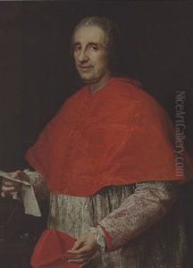 Portrait Of A Cardinal In Robes Of Office, Holding His Biretta And A Letter by Pompeo Gerolamo Batoni