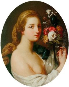 Allegory Of Flora (a Portrait Of A Member Of The Merenda Family?) by Pompeo Gerolamo Batoni