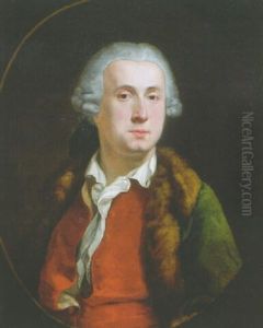Portrait Of A Nobleman, Wearing A Full-lined Green Coat, Lace Chemise And Wig