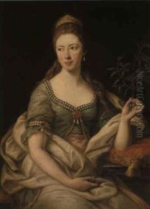 Portrait Of Margaret Murray, Marchesa Accorimboni Di Lister by Pompeo Gerolamo Batoni