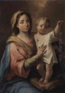 Madonna And Child by Pompeo Gerolamo Batoni