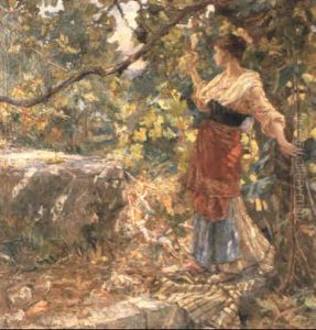 Italian Girl Waiting In The Woods Italian Girl Waiting In The Woods