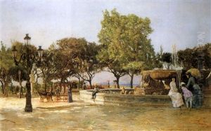 Der Brunnen Fontana Delle Paparelle In Neapel