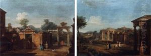 Paesaggio Con Architetture by Francesco Battaglioli