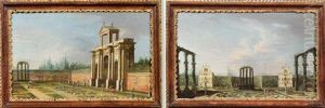 Veduta Di Giardino All'italiana Con Portale - Villa Pisani Di Stra?