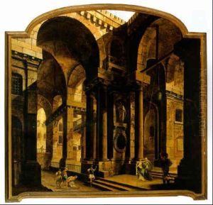An Achitectural Capriccio With St. John The Baptist Rebuking Herod An Achitectural Capriccio With St. John The Baptist Rebuking Herod