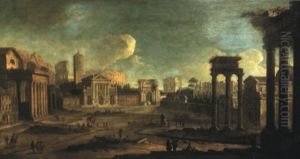 Le Forum Romain by Francesco Battaglioli