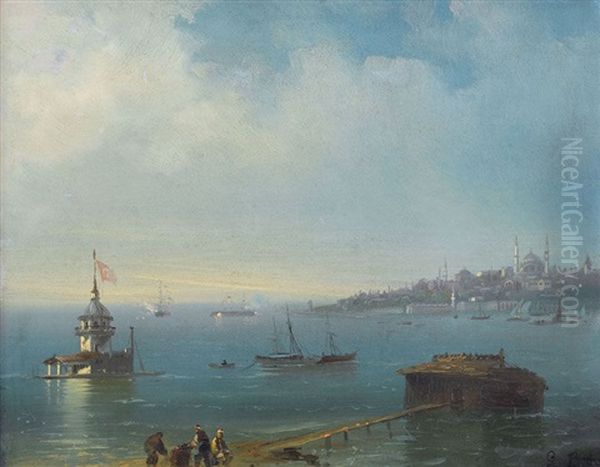 Ansicht Des Bosporus Mit Istanbul - view 1