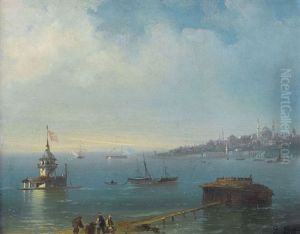 Ansicht Des Bosporus Mit Istanbul by Giovanni Battista