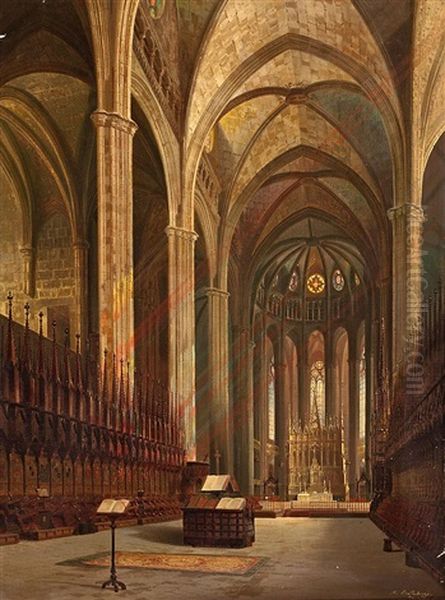 Interior De La Catedral De Barcelona - view 1