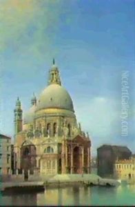 Ansicht Der Kirche S. Maria Della Salute In Venedig Ansicht Der Kirche S. Maria Della Salute In Venedig