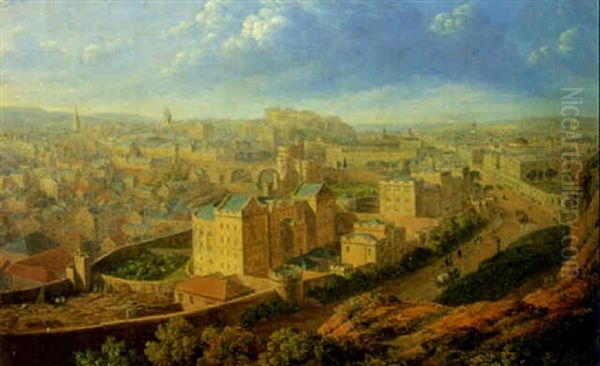 Edinburgh From The Calton Hill - view 1