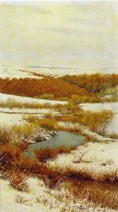 Winterlandschaft - Oberlauf Der Tula by Viktor Pavlovitch Baturin