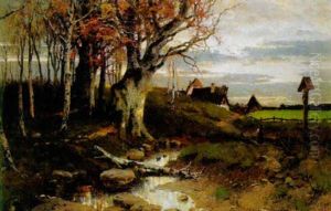 Abendstimmung Uber Dem Land by Jeanna Maria Charlotta Bauck