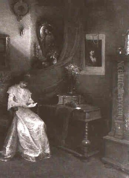 Lesende Dame Im Salon - view 1