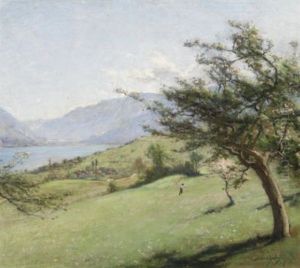 Blick Auf Aeschi by Auguste Baud-Bovy