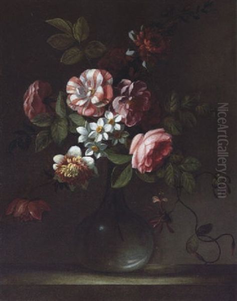 Blumen In Einer Glasvase - view 1