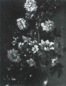 Bouquet De Fleurs Dans Un Vase En Verre Bouquet De Fleurs Dans Un Vase En Verre
