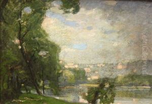 Lac Du Parc De La Tete D'or by Eugene Baudin