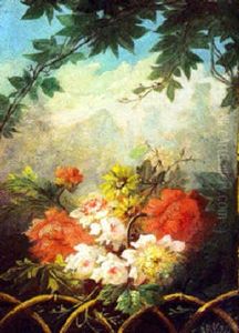 Blomsterbukett Pa Terass Blomsterbukett Pa Terass