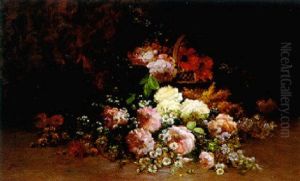 Still Life Of Flowers by Jean-Baptiste Baudin
