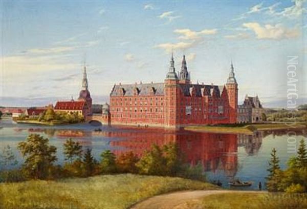 Landskab I Omegnen Af Frederiksborg, Med Slottet I Mellemgrunden (landscape With Frederiksborg Castle) - view 1