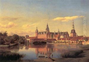Udsigt Mod Frederiksborg Slot Set Fra Jaegerbakken by Ulrich Baudissin