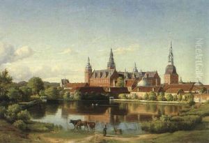Parti Fra Frederiksborg Slot Set Fra Sosiden by Ulrich Baudissin
