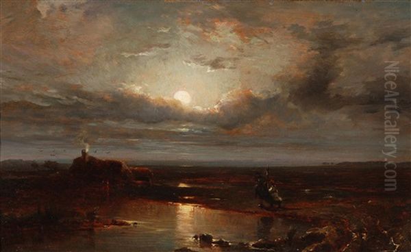 Paysage Au Clair De Lune - view 1