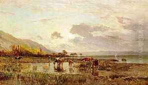 Paysage by Amedee Baudit