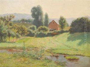 Paysage Vallonne Ensoleille by Charles Jean Paul Baudouin