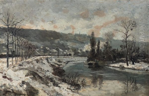 Paysage Hivernal A La Riviere - view 1