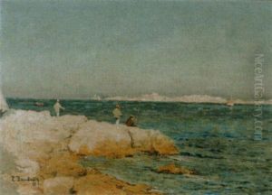 Sommerliche Kustenlandschaft by Paul Albert Baudouin