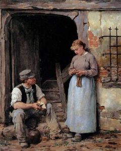 An Idle Moment by Paul Albert Baudouin