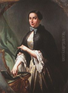 Portrait Einer Dame Mit Schleife by Felice Cerruti Bauduc