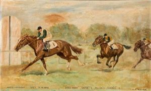 A Horse Race by Carl Franz Bauer