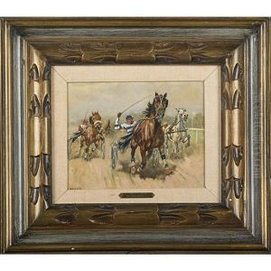 Racing Horses by Carl Franz Bauer