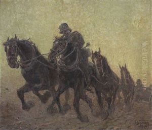 Soldati A Cavallo by Carl Franz Bauer