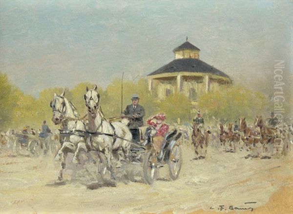 Zweispanner Vor Dem Lusthaus Im Prater - view 1
