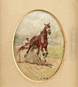 Trabrennfahrer by Carl Franz Bauer