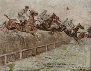 Pferderennen by Carl Franz Bauer