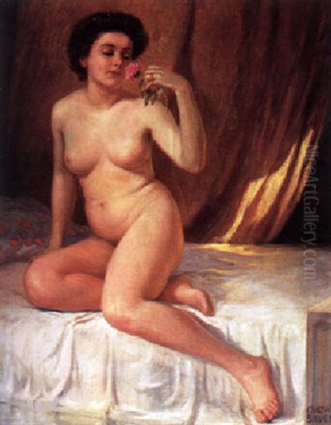 Weiblicher Akt Mit Rose - view 1